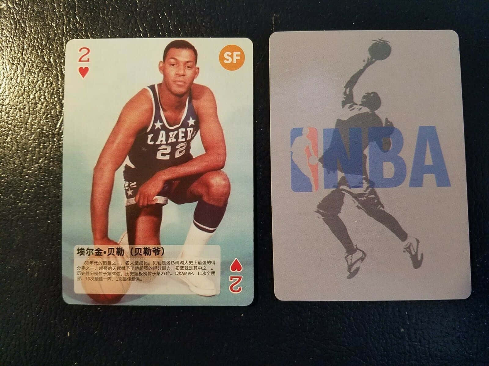 Autographed Elgin Baylor Cards Background