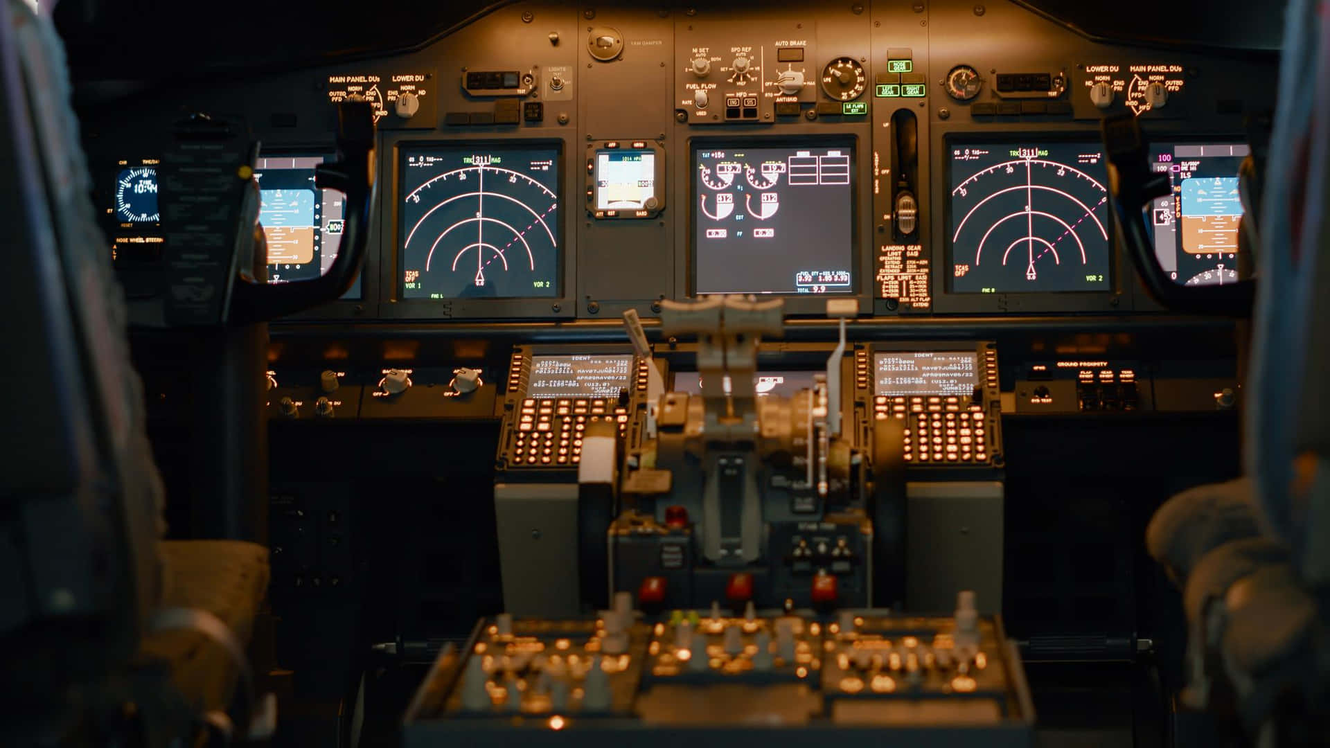 Automatic Pilot Plane Dashboard Background