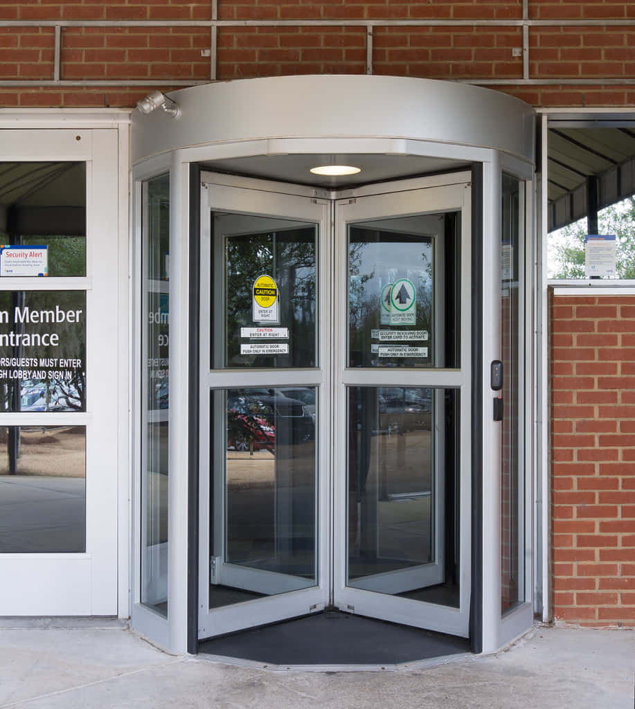 Automatic Revolving Doors Background