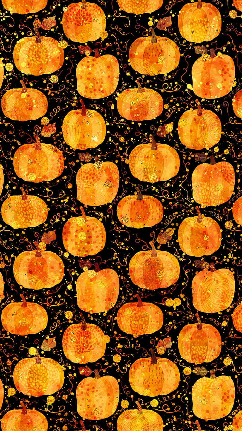 Autumn Apples Pattern Background Background
