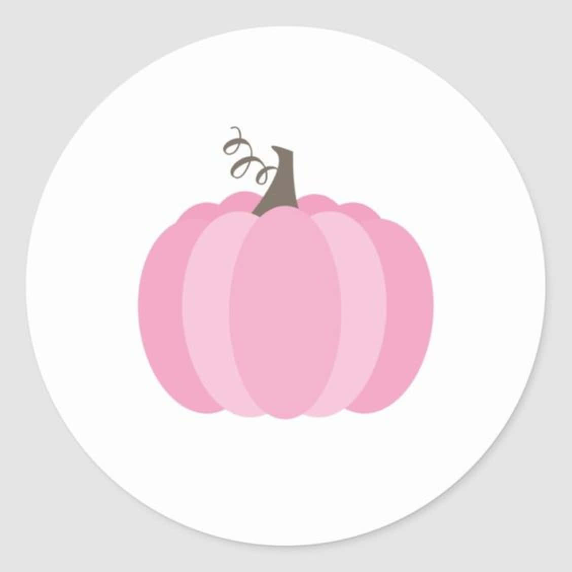 Autumn Colors In Full Bloom With A Pink Pumpkin. Background