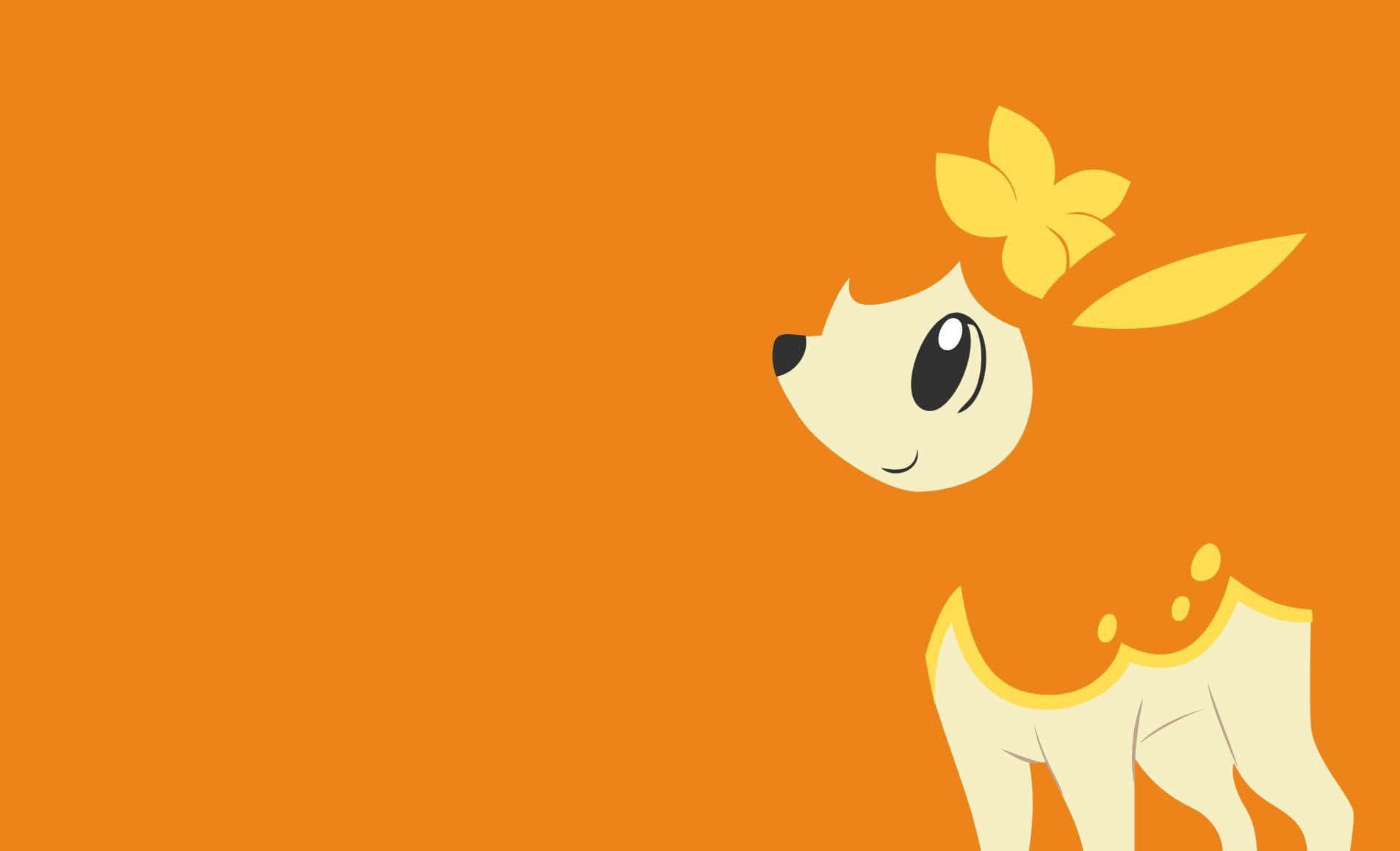 Autumn Deerling Illustration Background