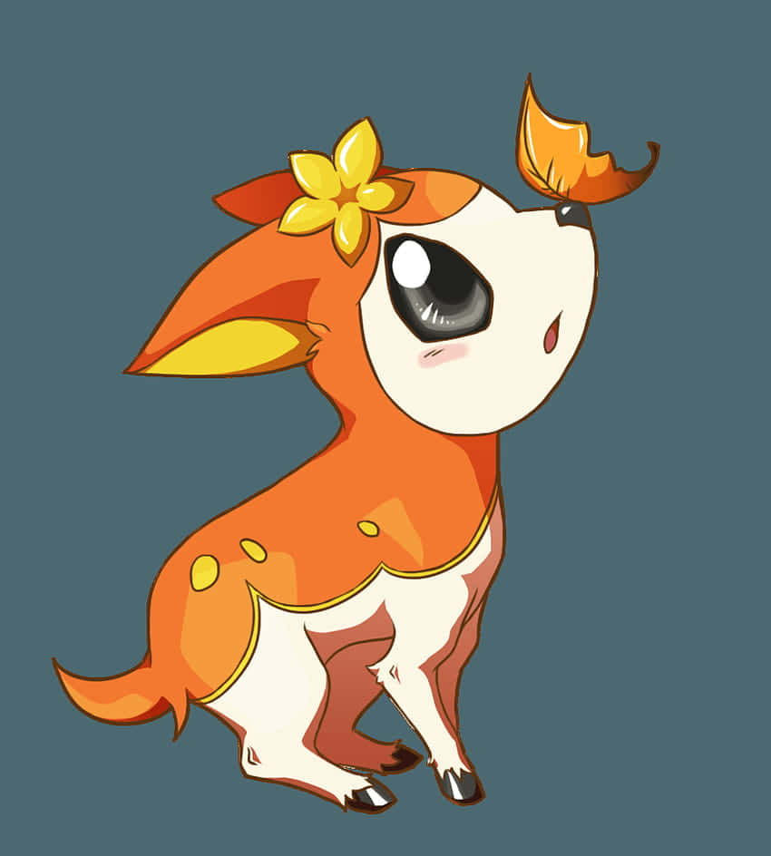 Autumn Deerling Illustration Background