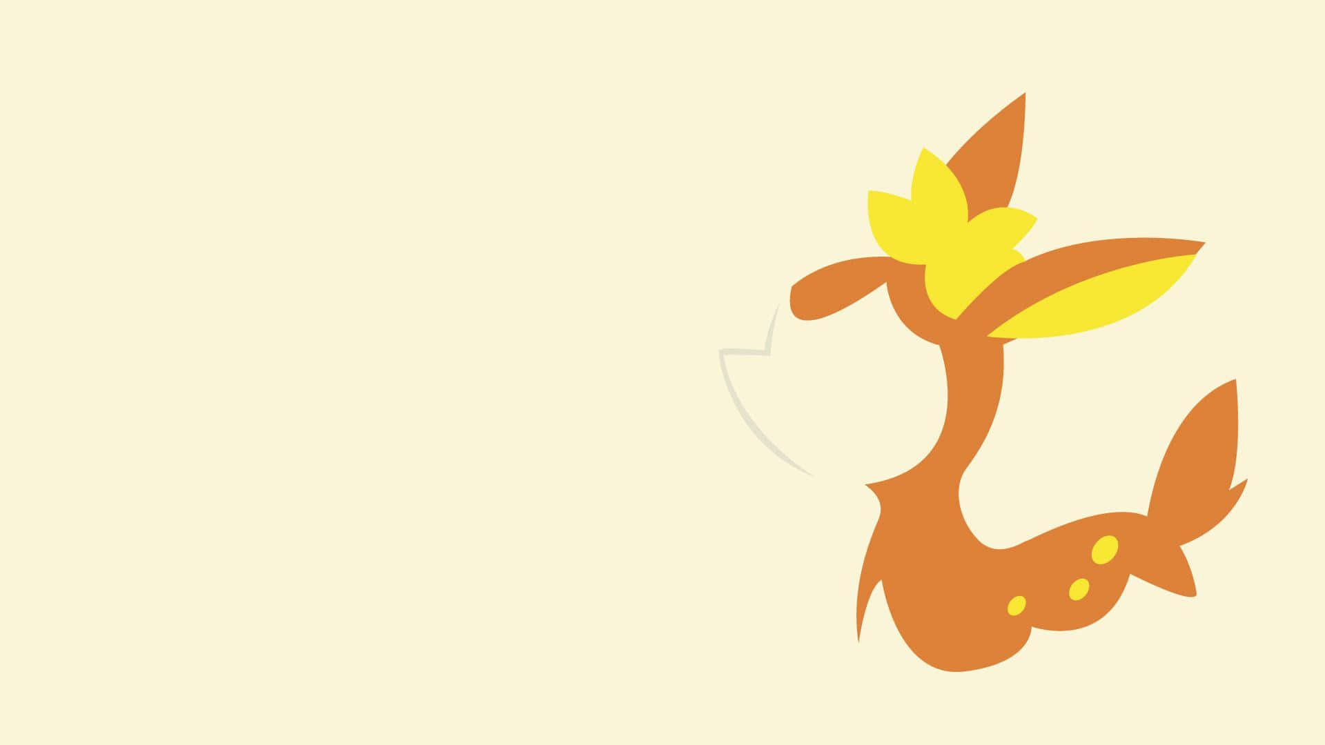Autumn Deerling Pokemon Art Background