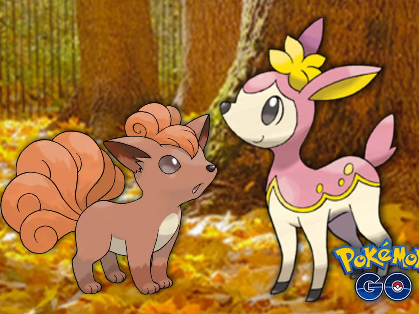 Autumn Forest Pokemon Encounter Background