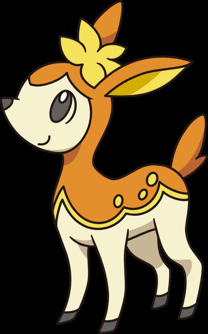 Autumn Form Deerling Illustration Background