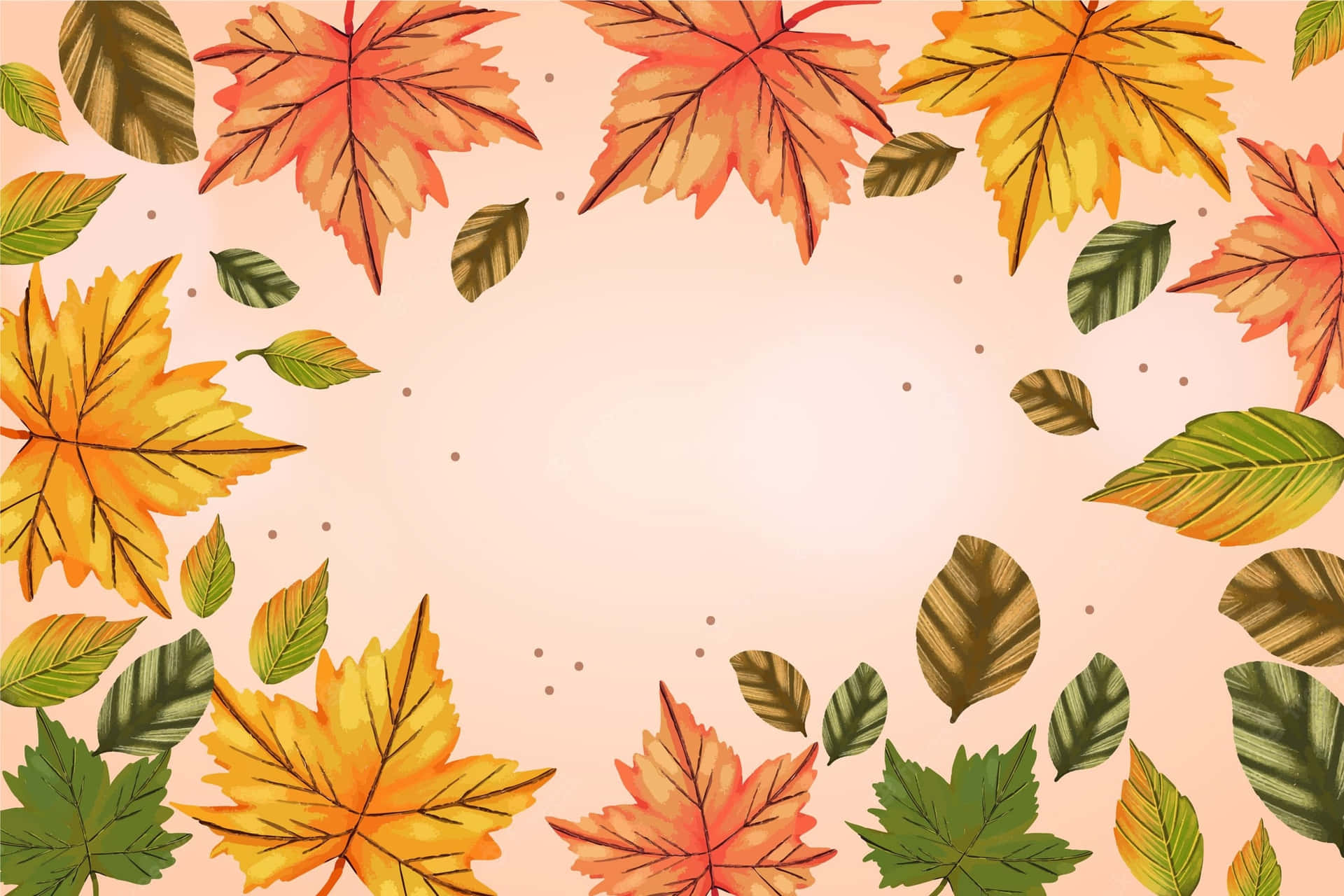 Autumn Leaves Background With Autumn Leaves Background