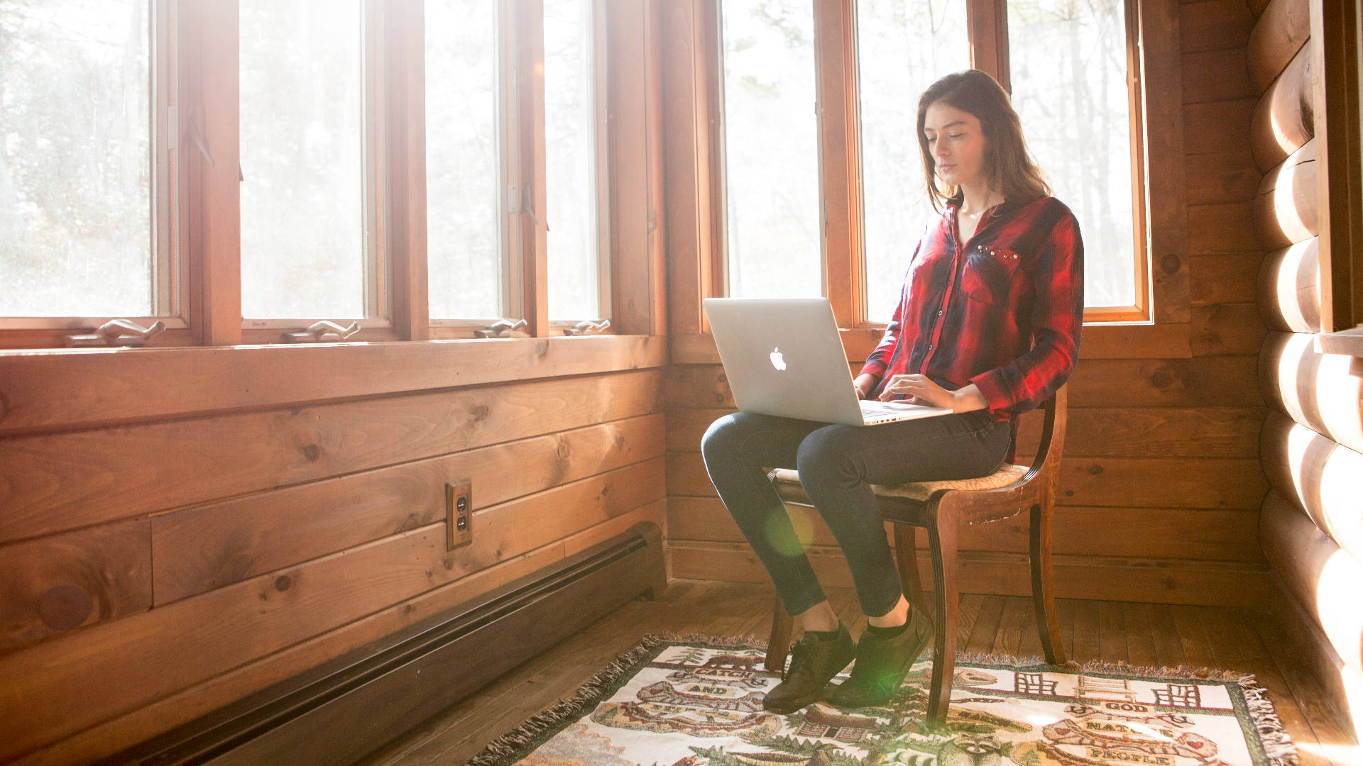 Autumn Macbook Girl Typing