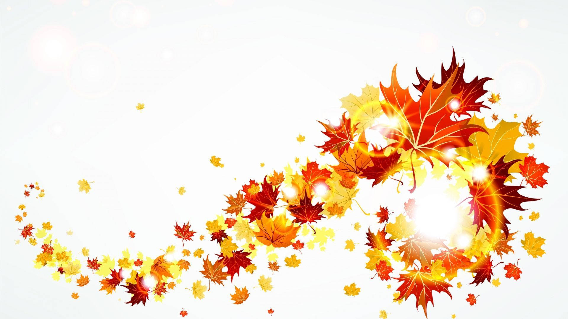 Autumn Maple Leaves Clipart Background