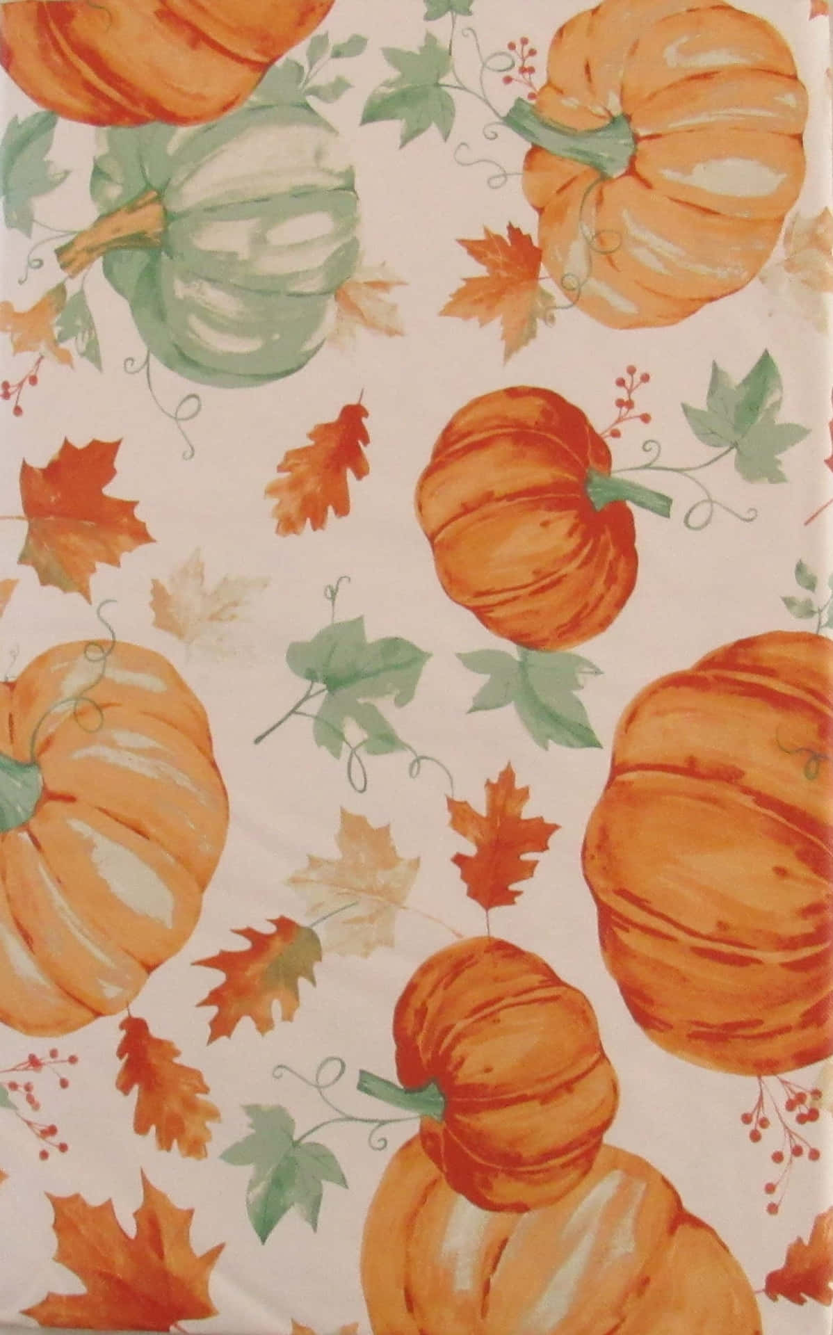 Autumn Pumpkin Pattern Background