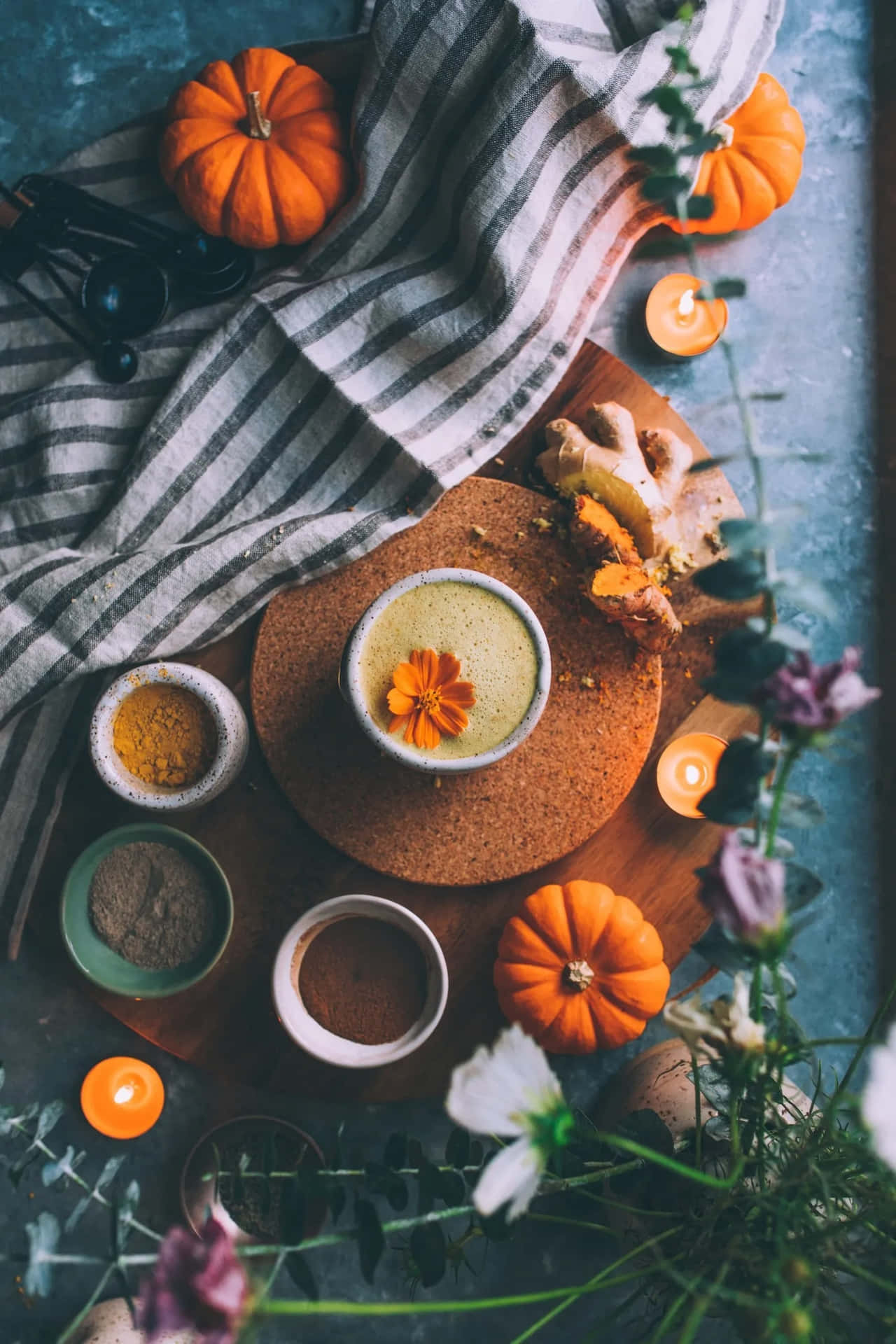 Autumn Pumpkin Spice Flatlay