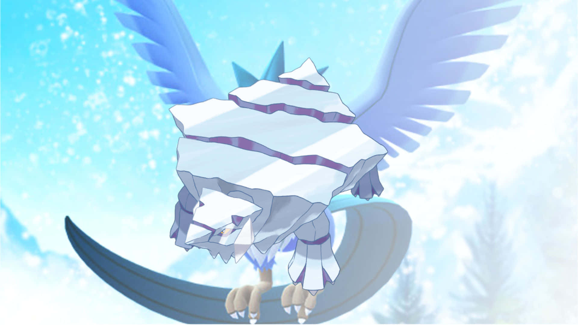 Avalugg Flown By Articuno Background