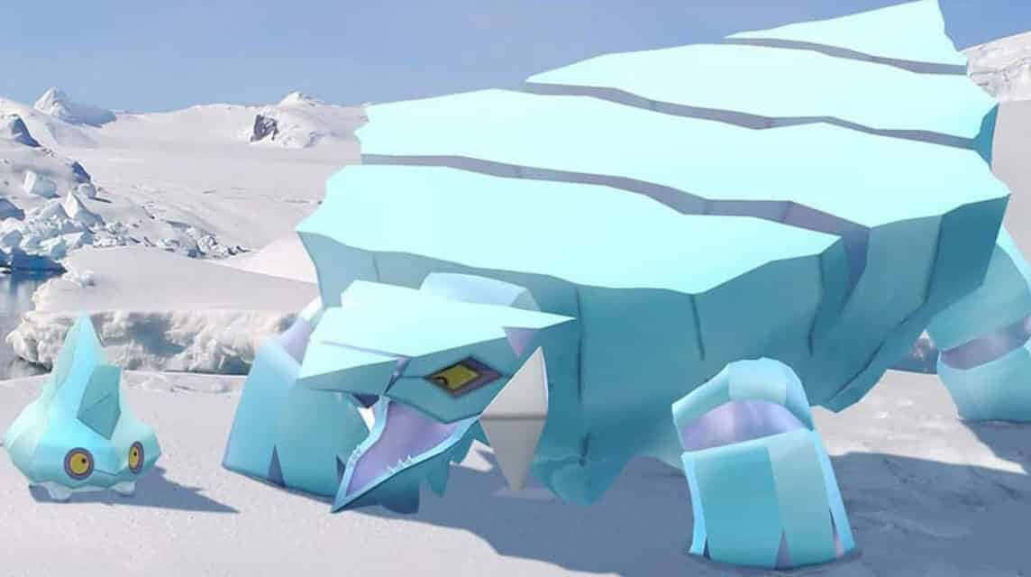 Avalugg With Bergmite Background