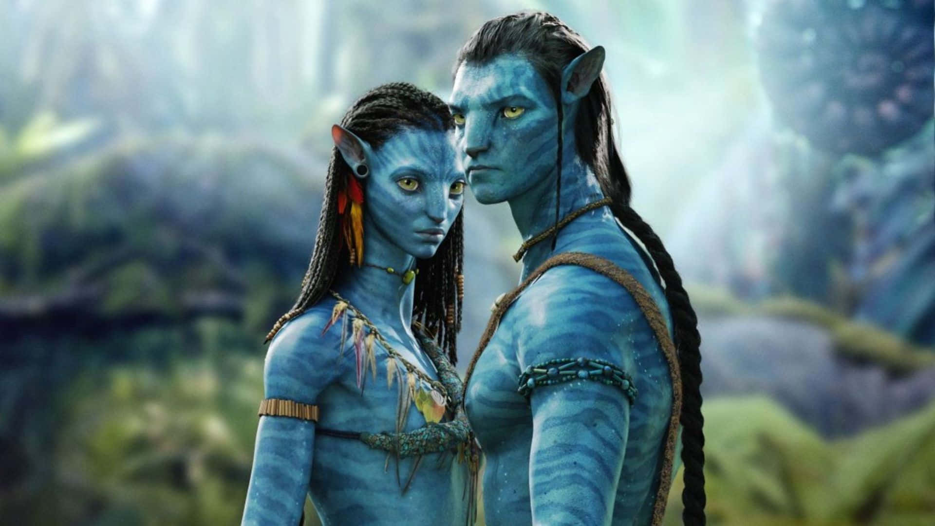 Avatar 2 The Way Of Water Neytari And Jake Background