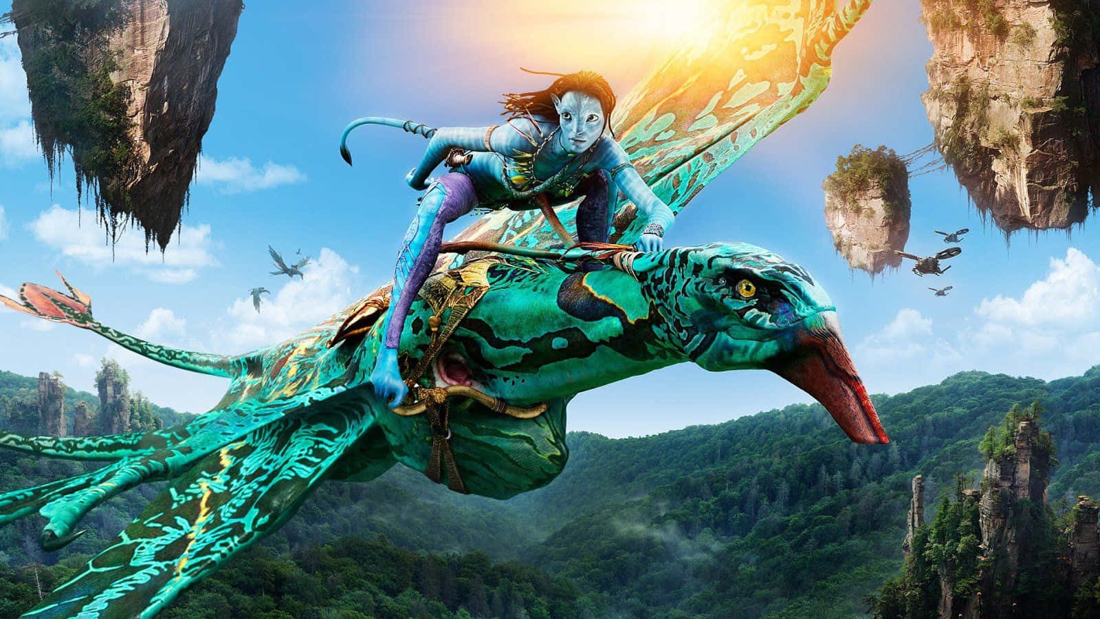 Avatar 2 The Way Of Water Neytiri And Seze Background