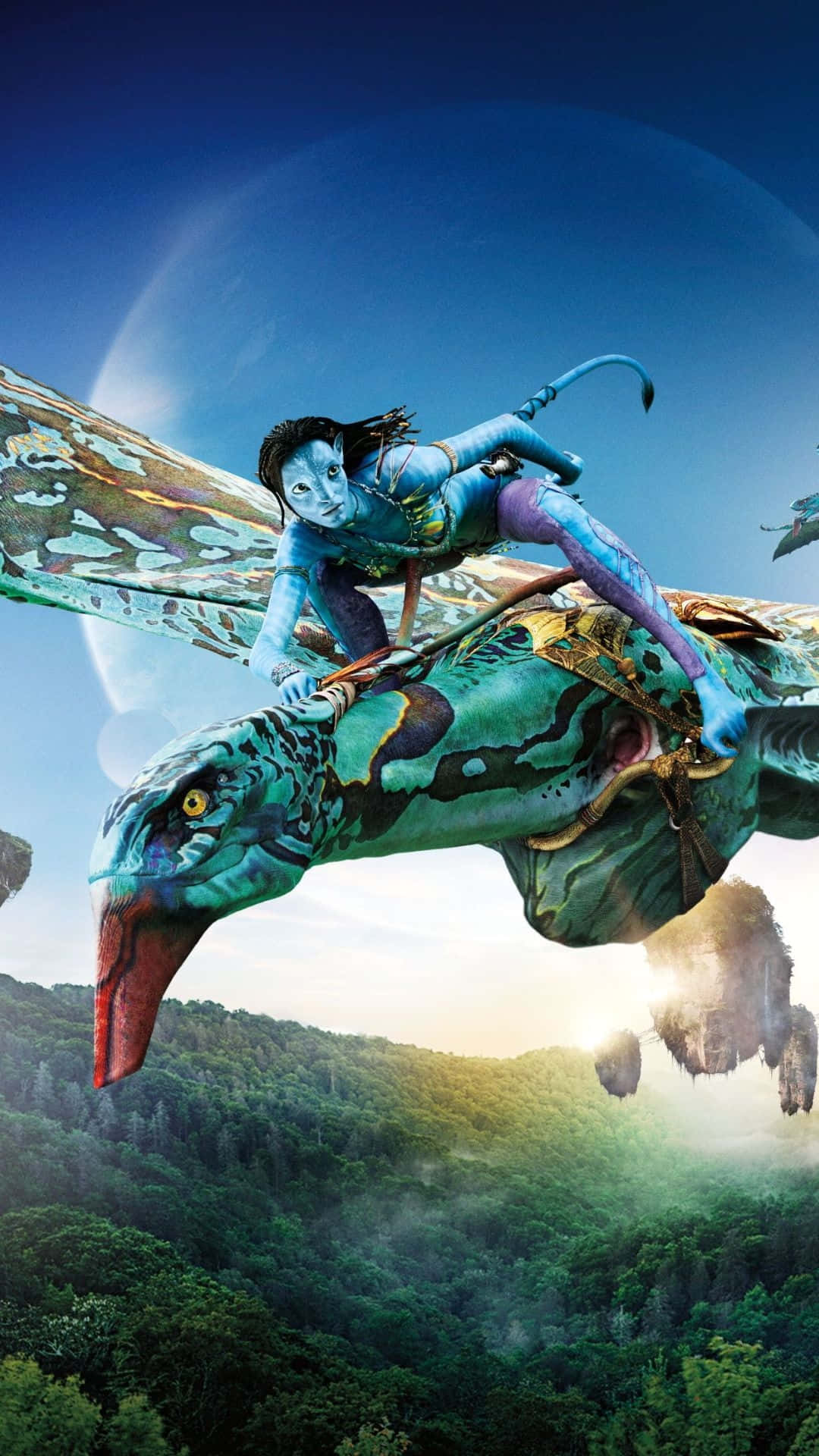 Avatar Flying Mountain Banshee Background