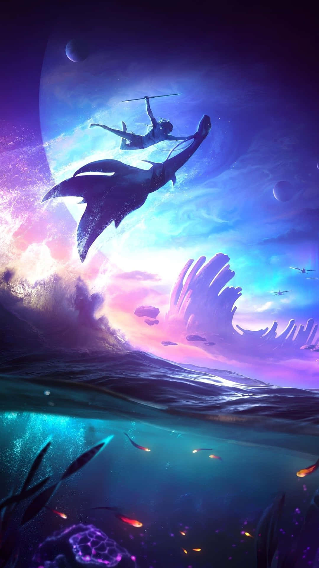 Avatar Pandora Night Sky Background