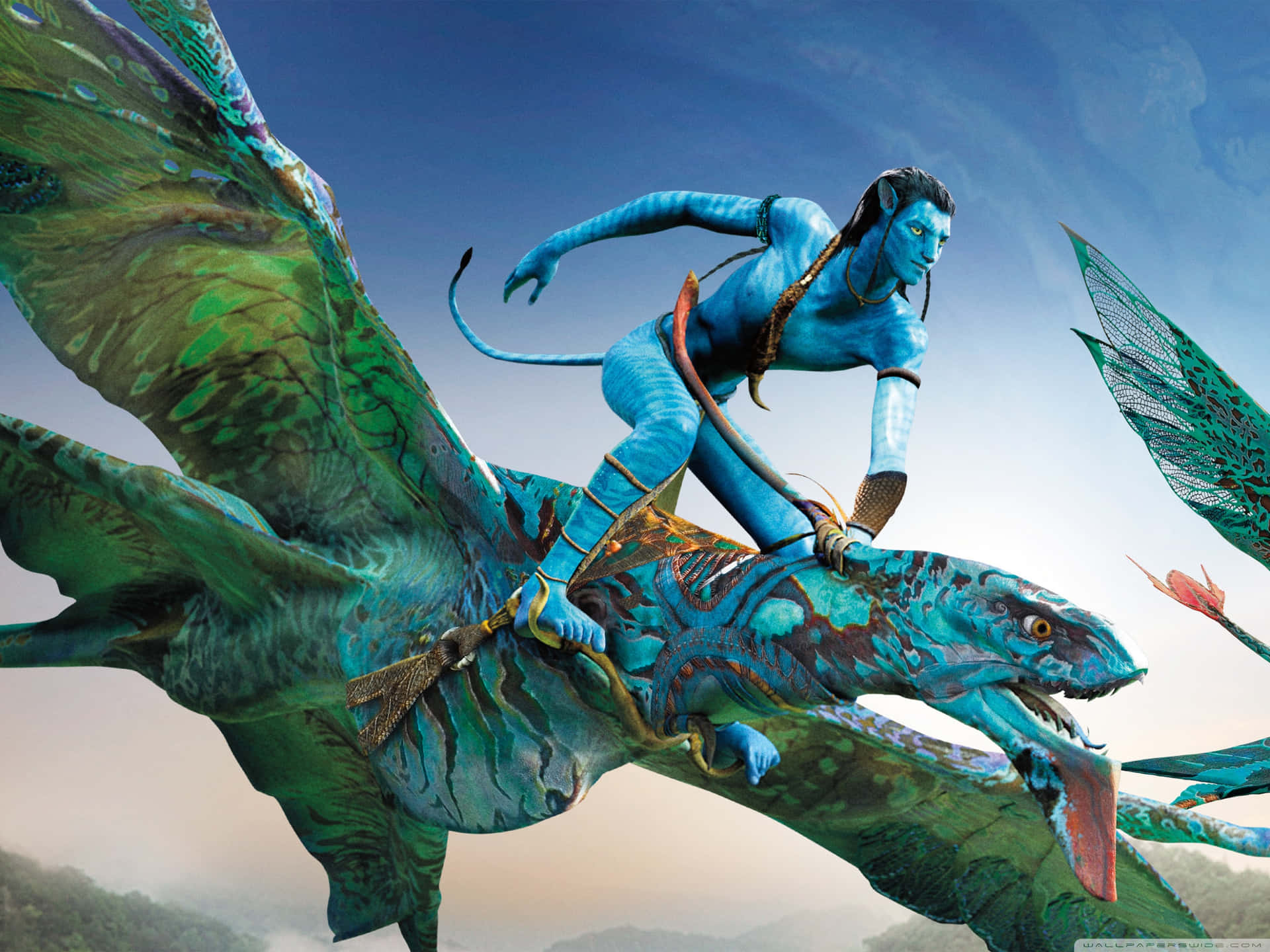 Avatar Pandora Riding Blue Dragon