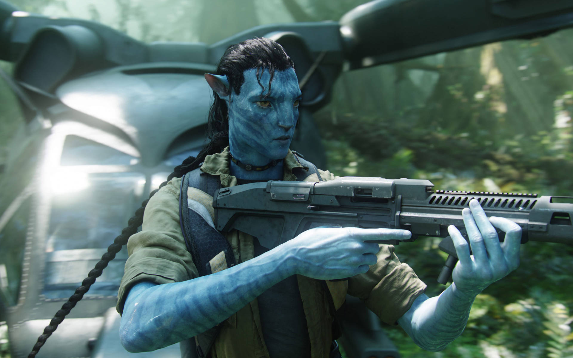 Avatar Sully With Gun Drawn