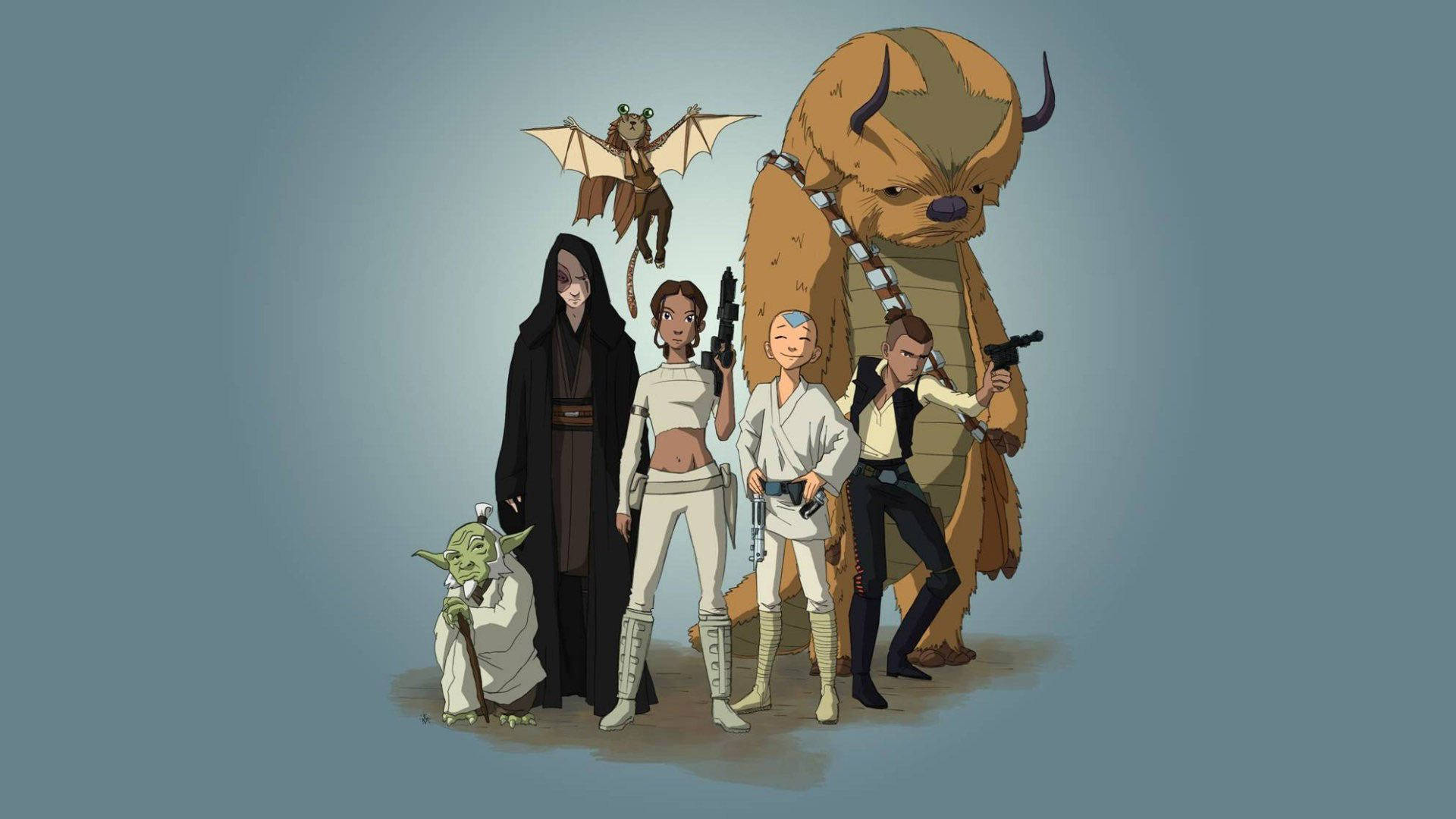 Avatar The Last Airbender In Star Wars Costume Background