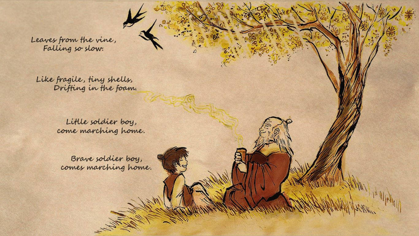 Avatar The Last Airbender Iroh And Zuko Poem Background