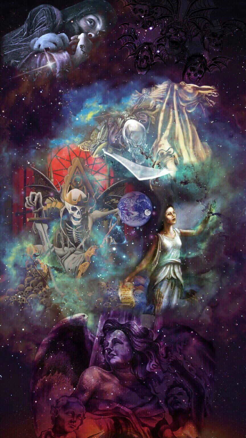 Avenged Sevenfold Logo On Iphone Background