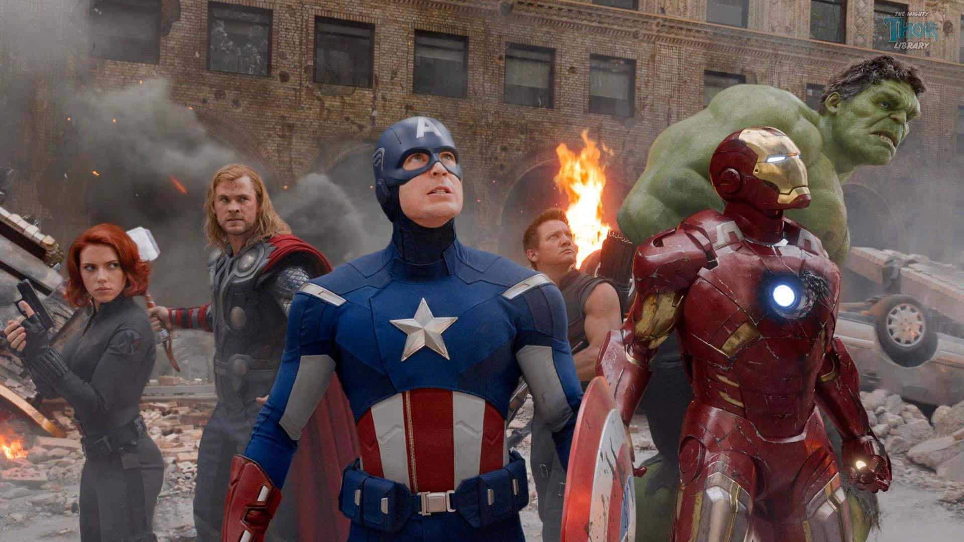 “avenger Movie Characters Unite To Fight Evil” Background