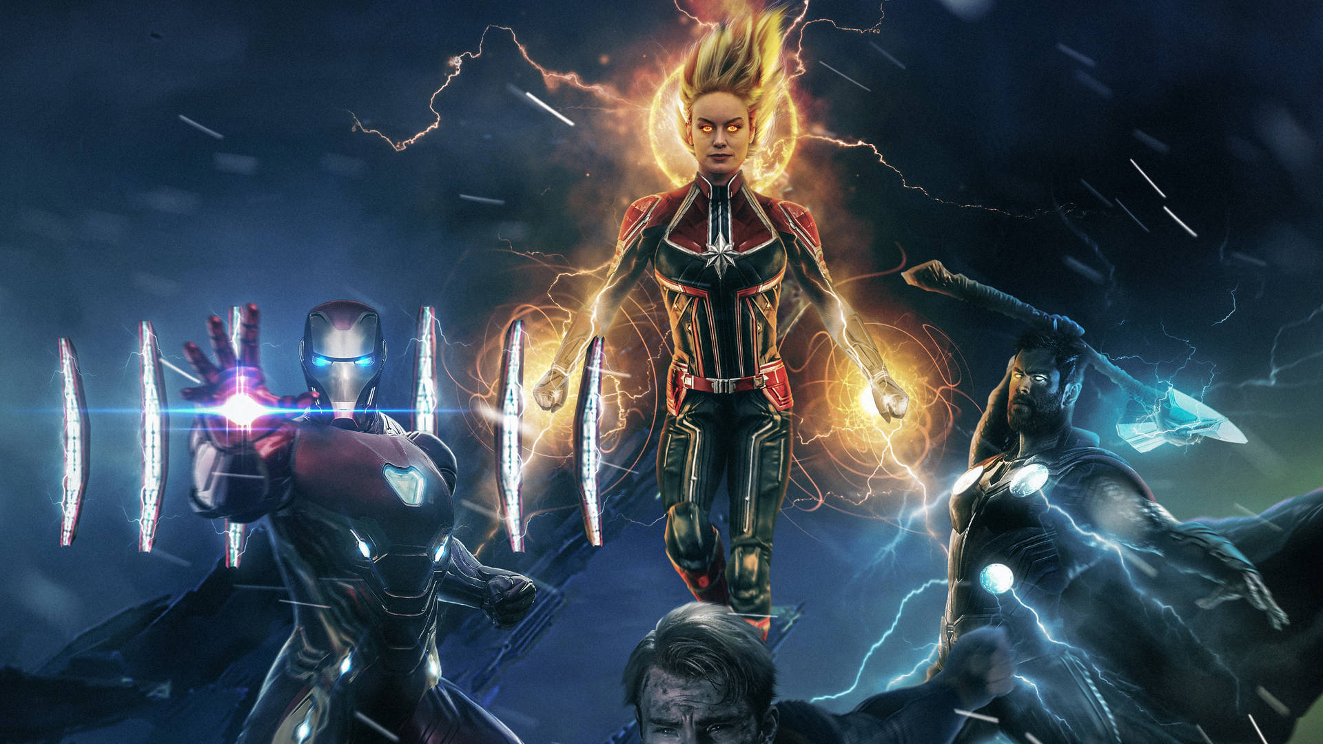 Avengers 4 Endgame Superheroes Background