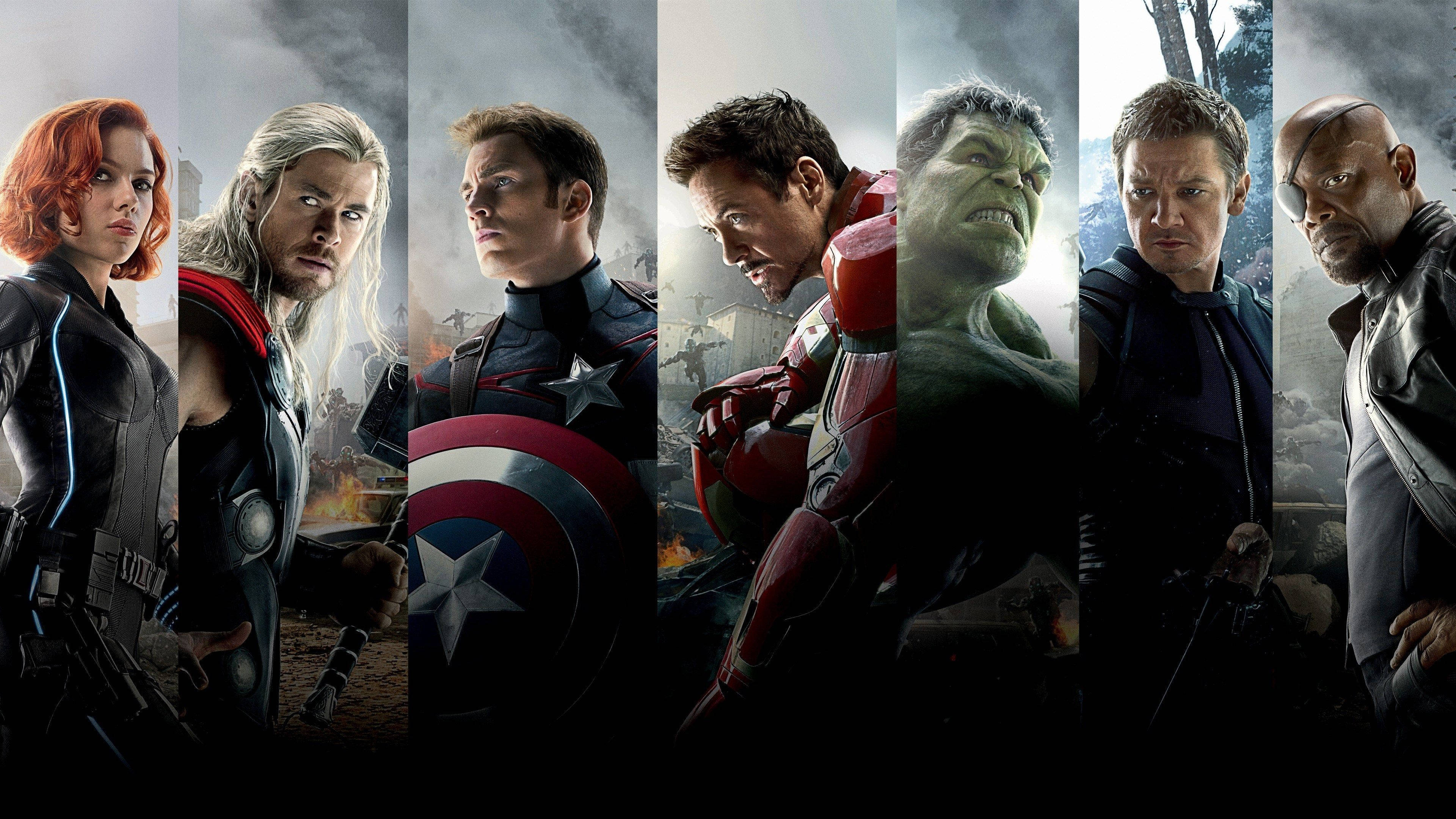 Avengers Age Of Ultron Heroes Desktop Background