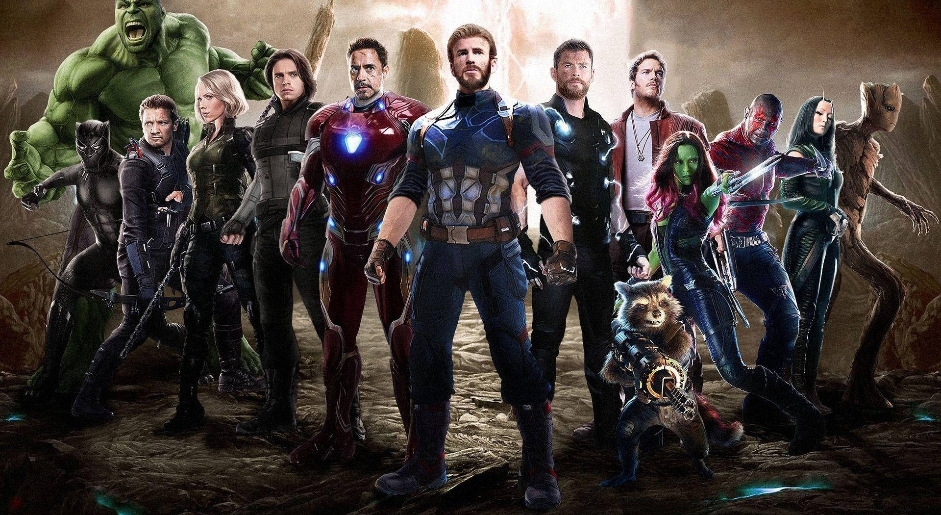 Avengers And The Guardians Desktop Background