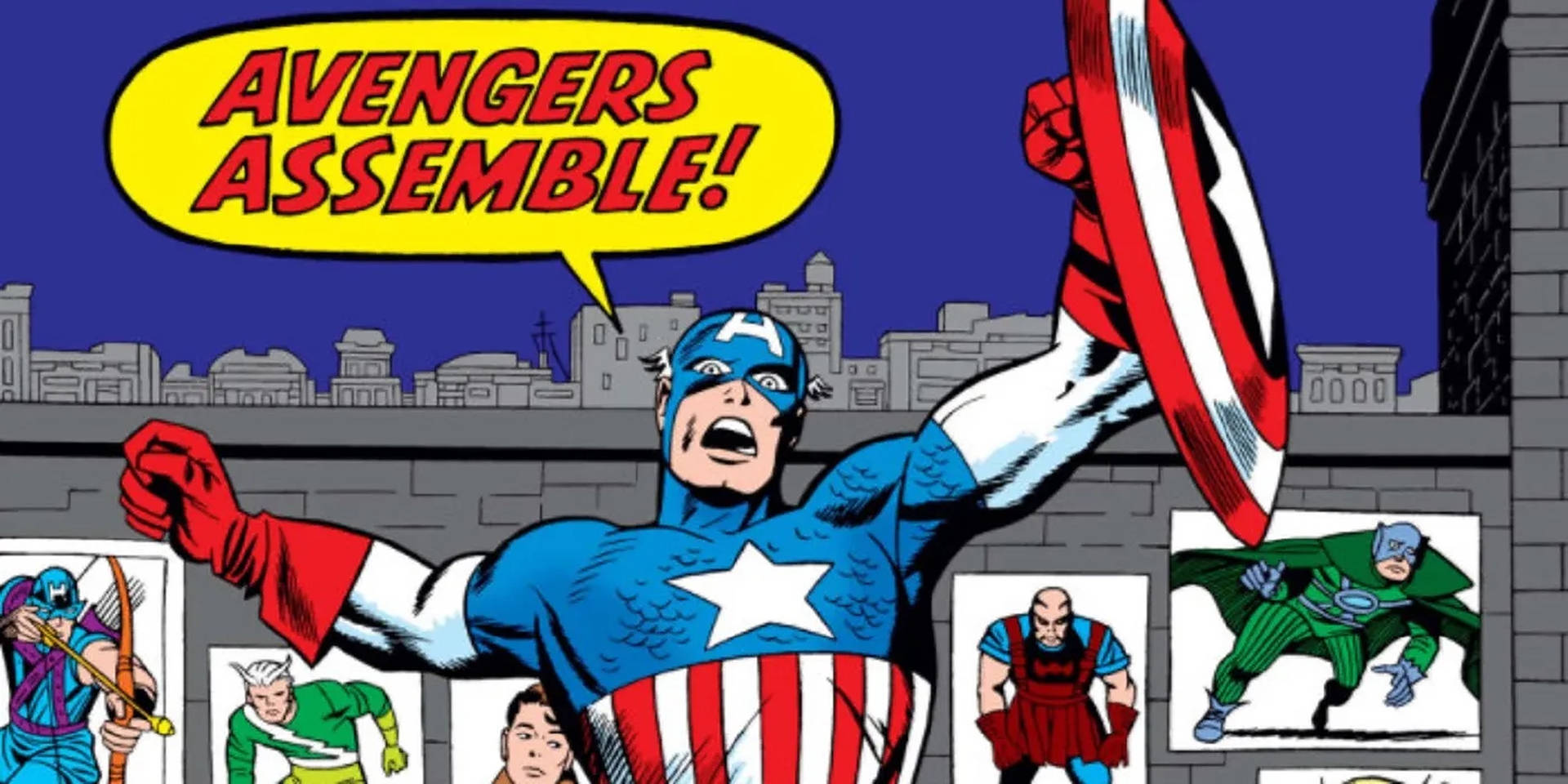 Avengers Assemble Captain America Shouting Background