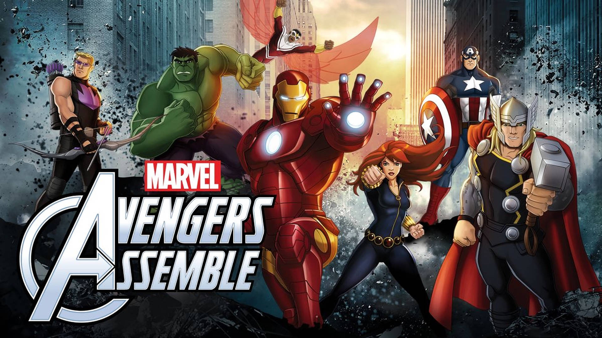 Avengers Assemble Cartoon New York