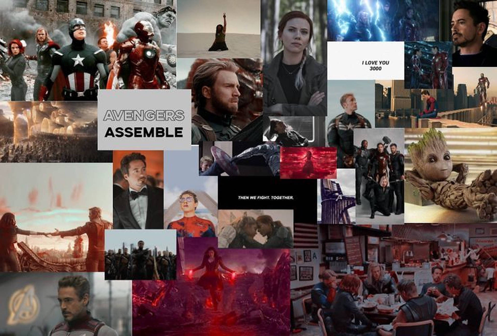 Avengers Assemble Collage Background