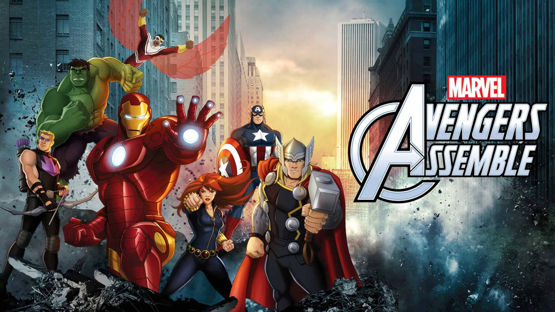 Avengers Assemble Digital Illustration Background