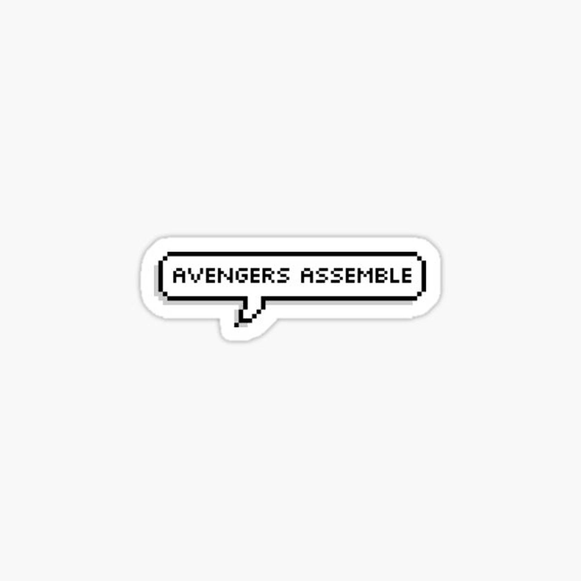 Avengers Assemble Pixel Bubble Art Background