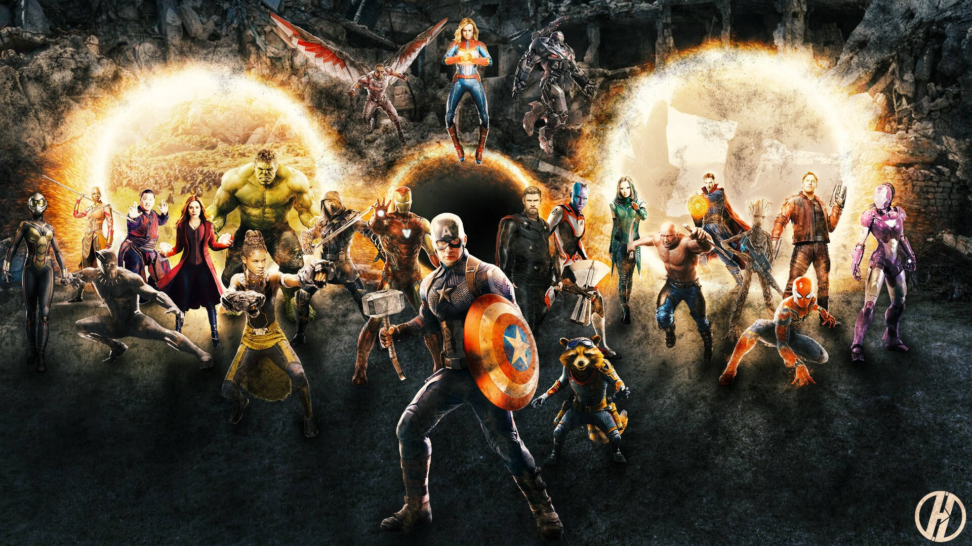 Avengers Assemble Portal Background