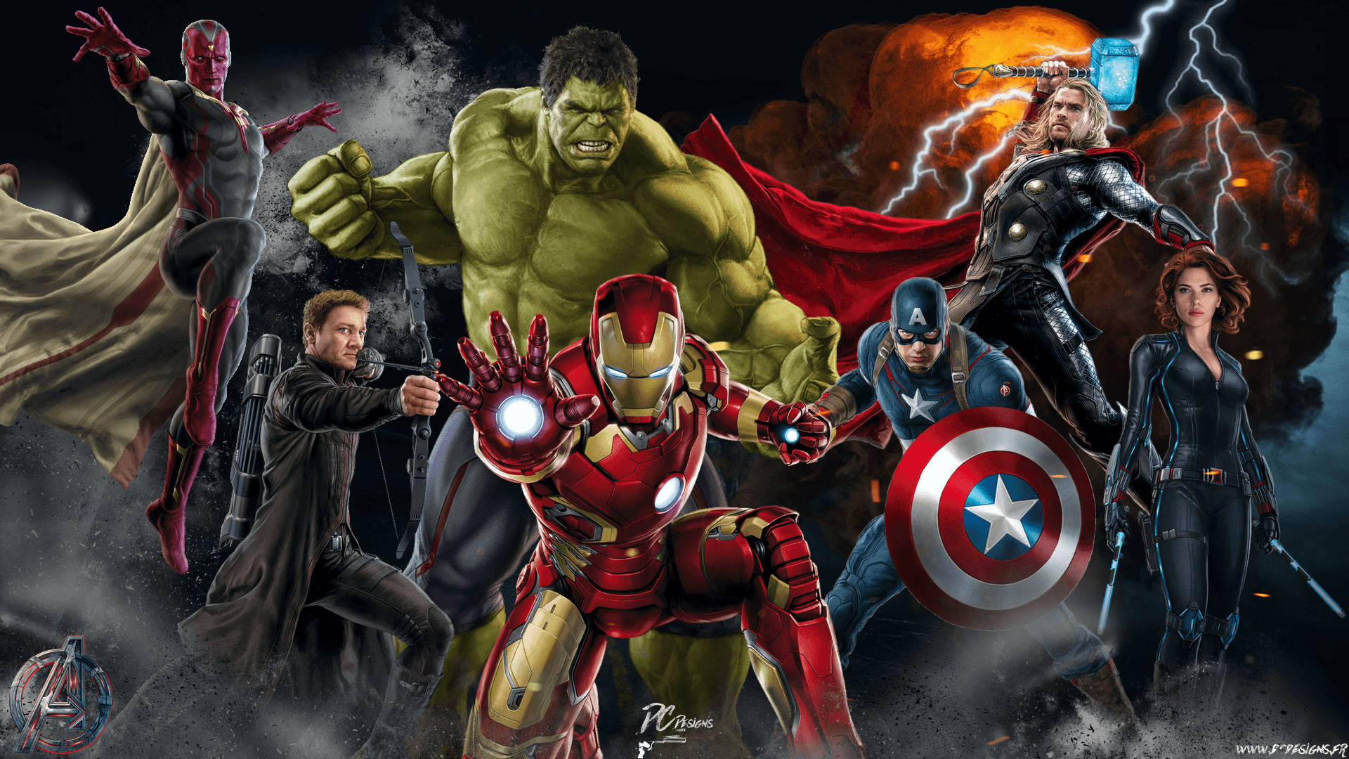 Avengers Characters Background