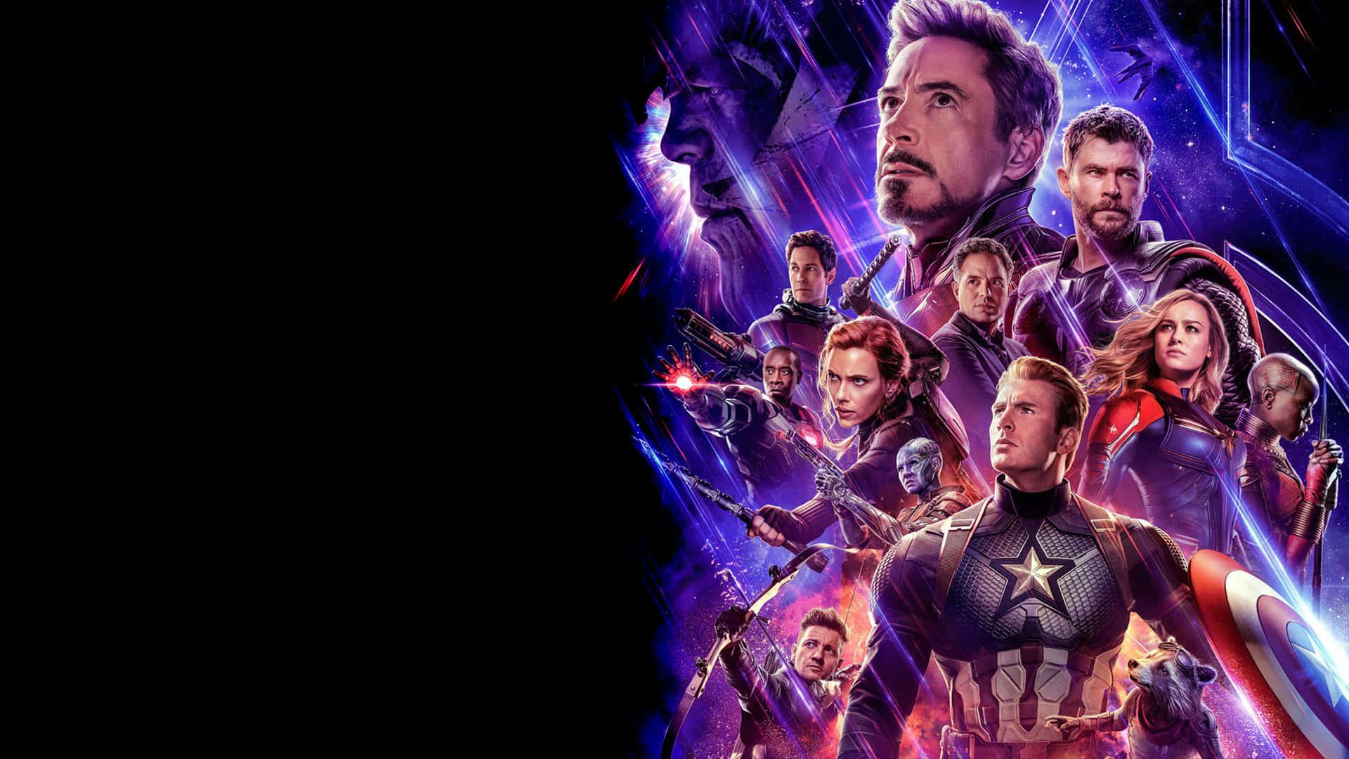 Avengers Endgame Team Artwork Background