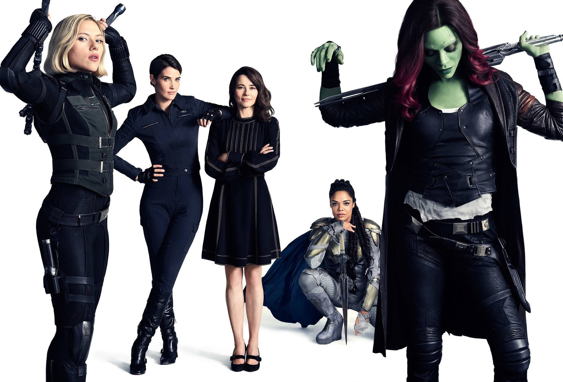 Avengers Infinity War 4k Female Characters Background