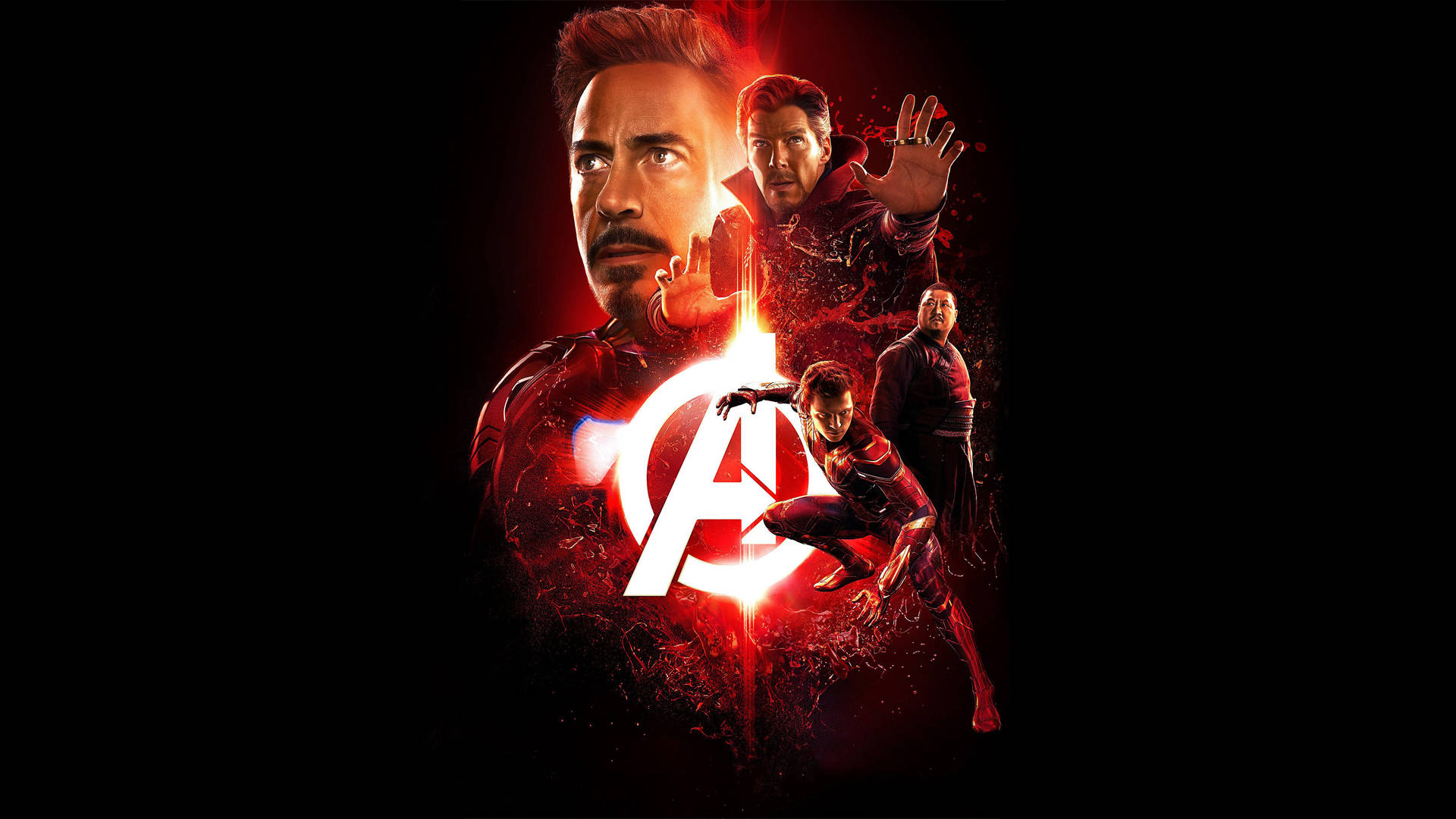 Avengers Infinity War 4k Red Light Background