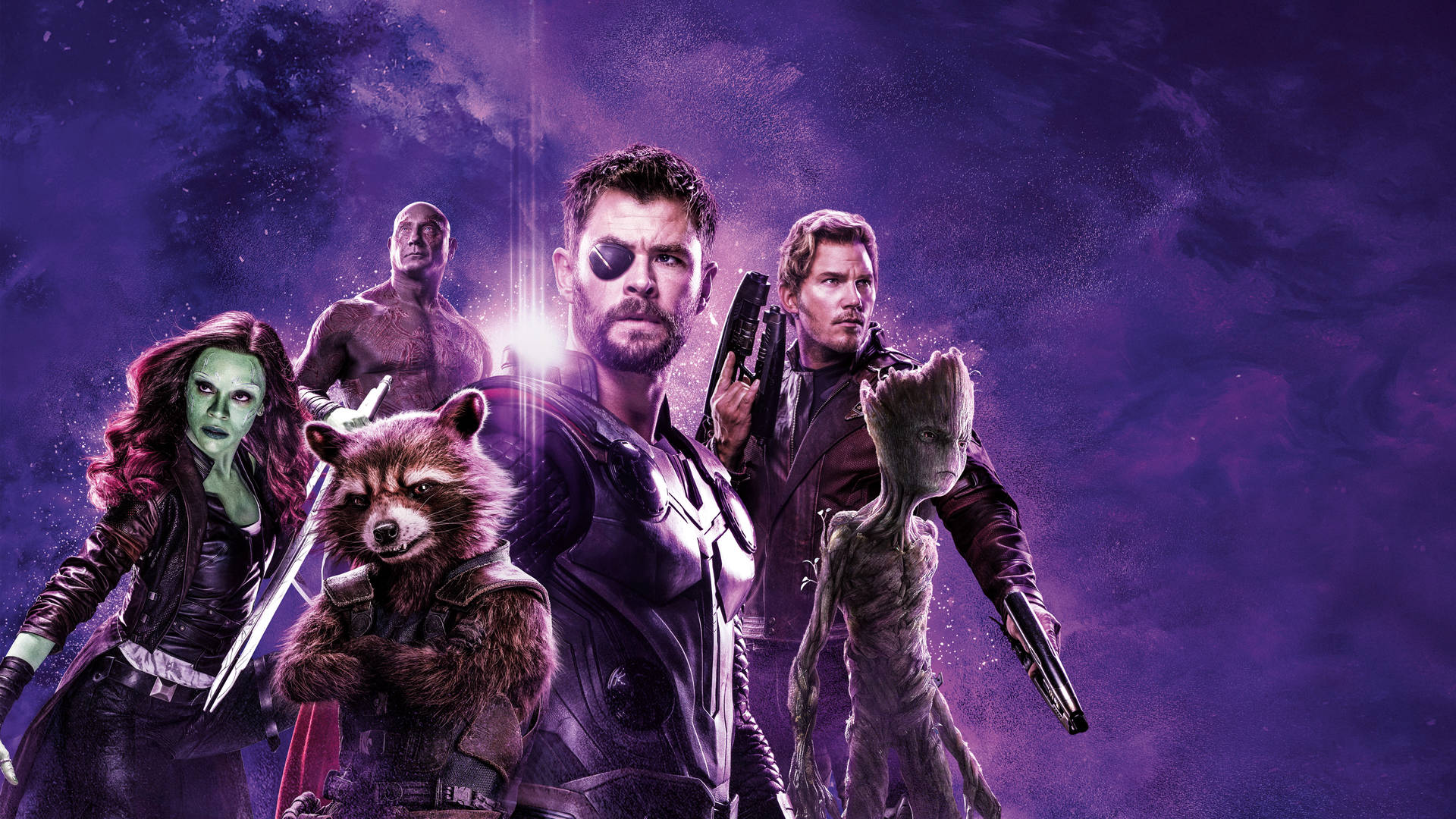 Avengers Infinity War 4k Thor Guardians Background