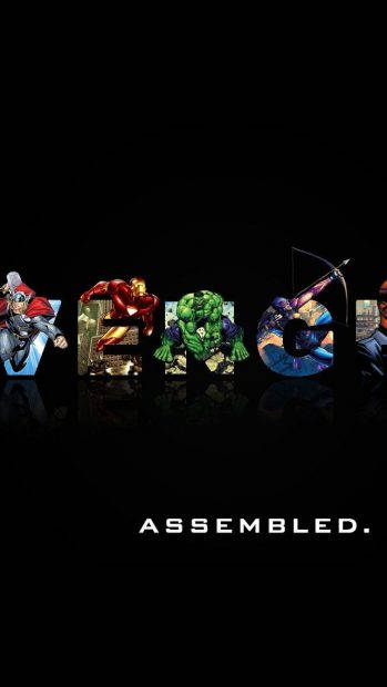 Avengers Iphone X Black Icon Background
