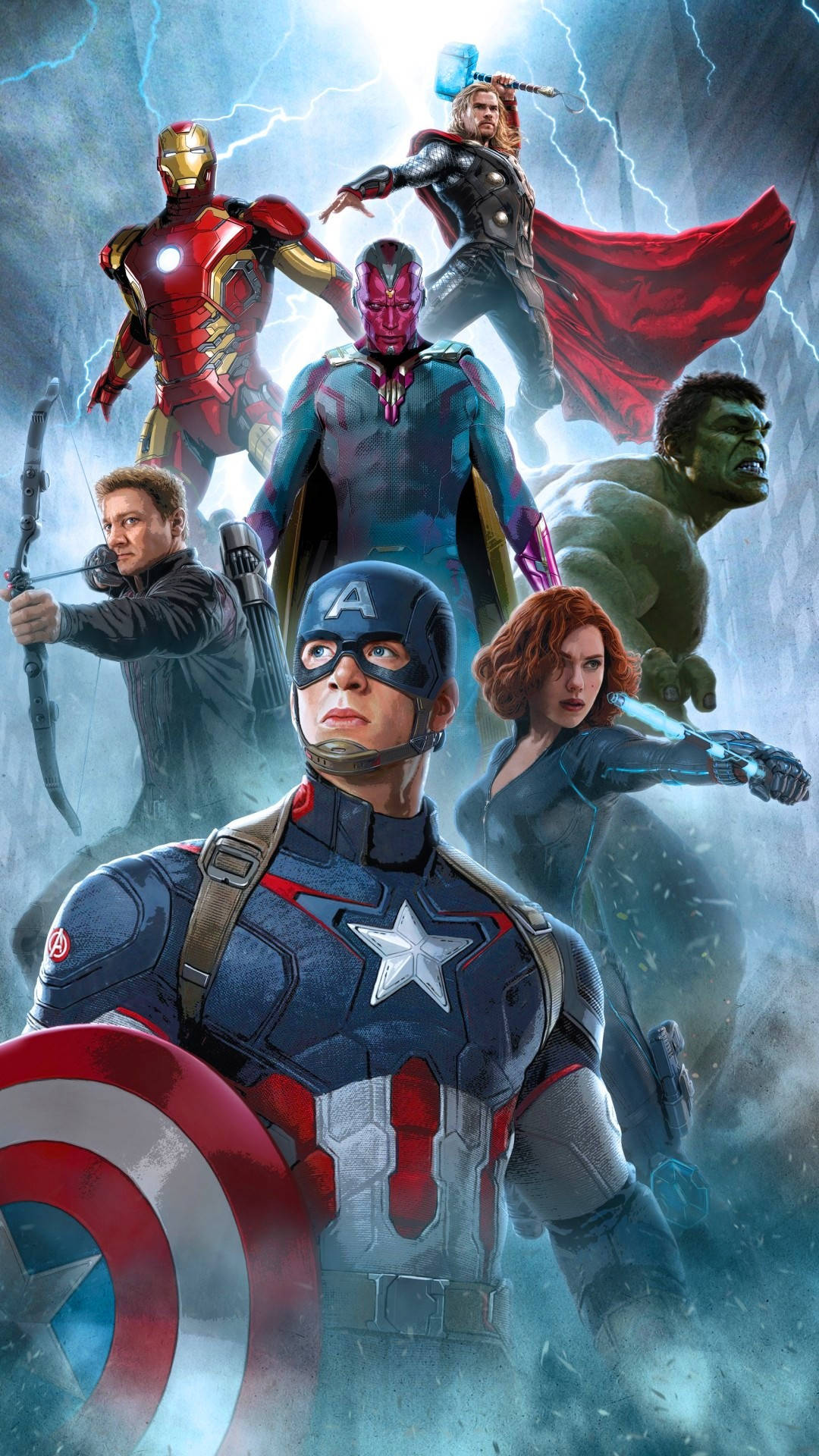 Avengers Iphone X Cool Thunder Art Background
