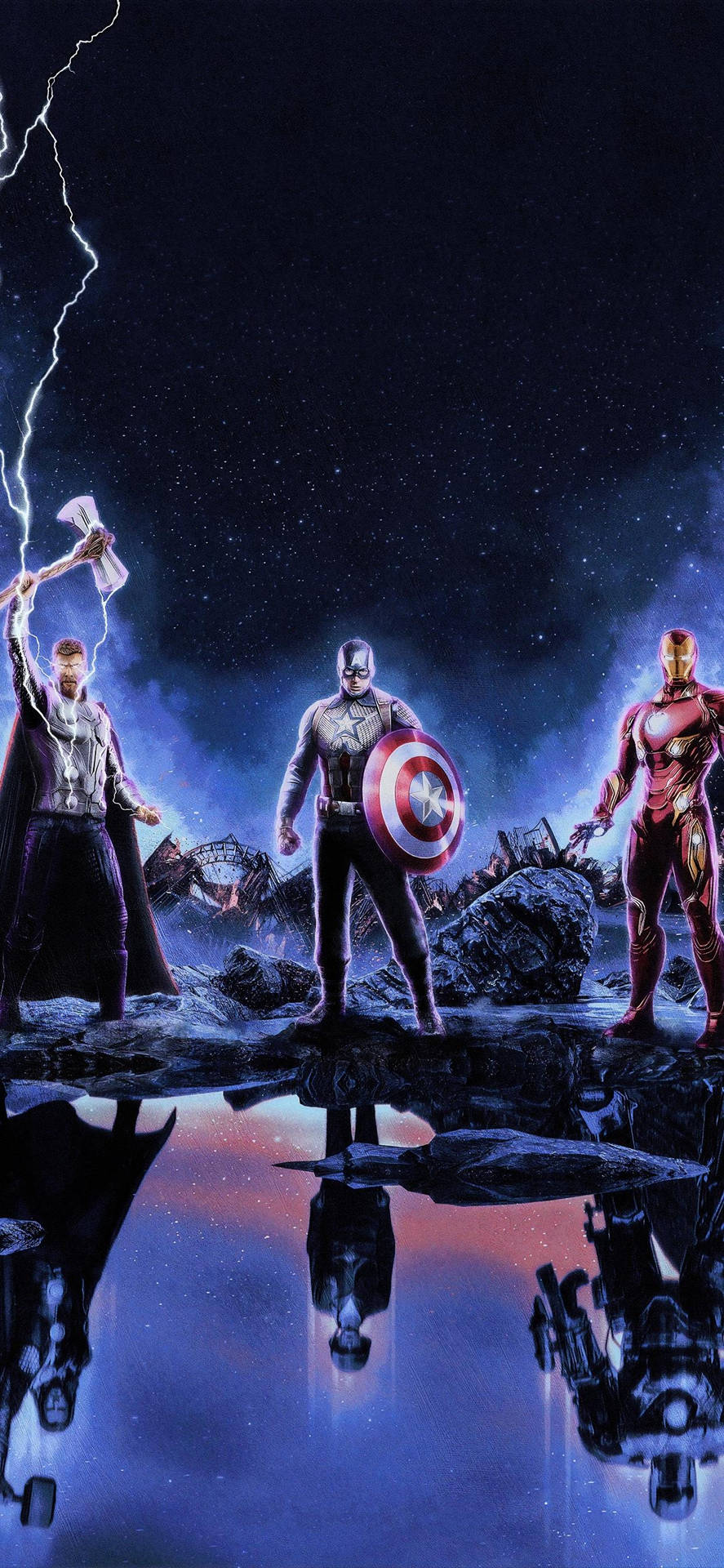 Avengers Iphone X Dark Galaxy Background
