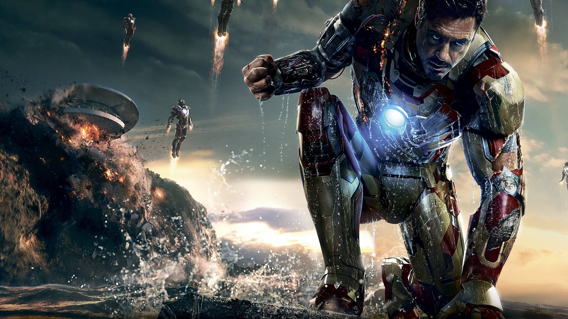 Avengers Iron Man 3 Film Superhero Background