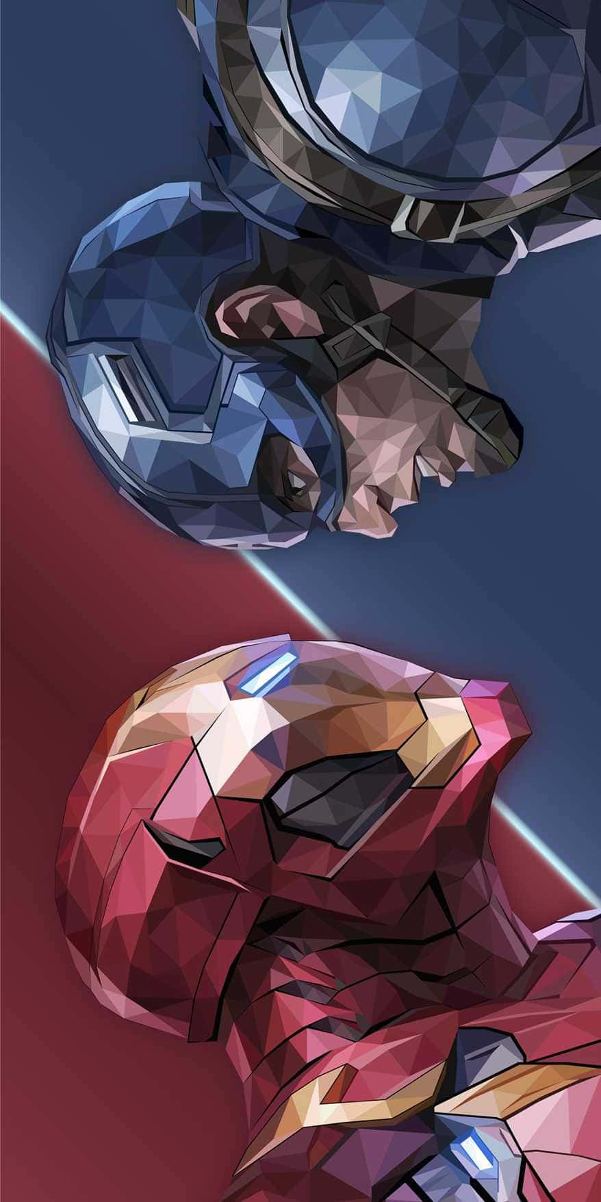 Avengers - Iron Man And Captain America