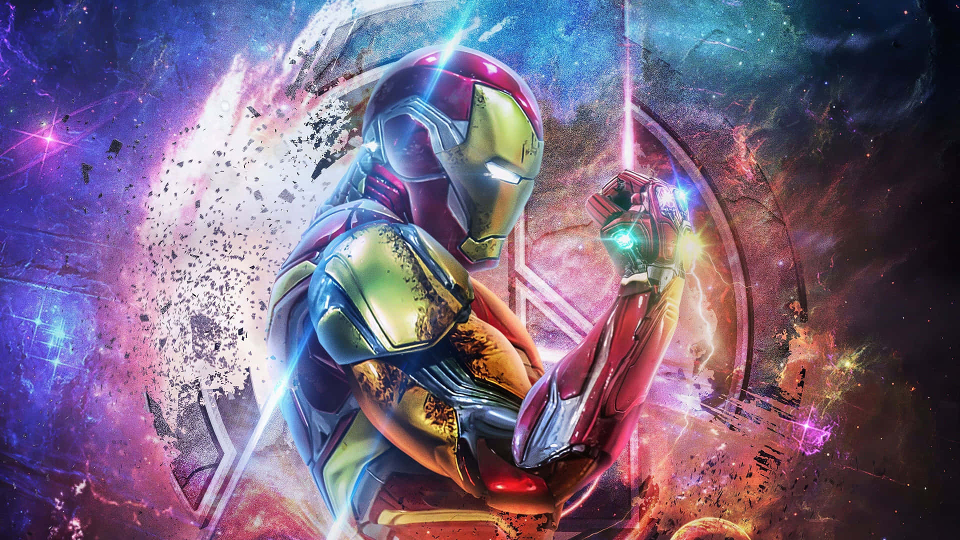 Avengers Iron Man Fanart With Infinity Stones