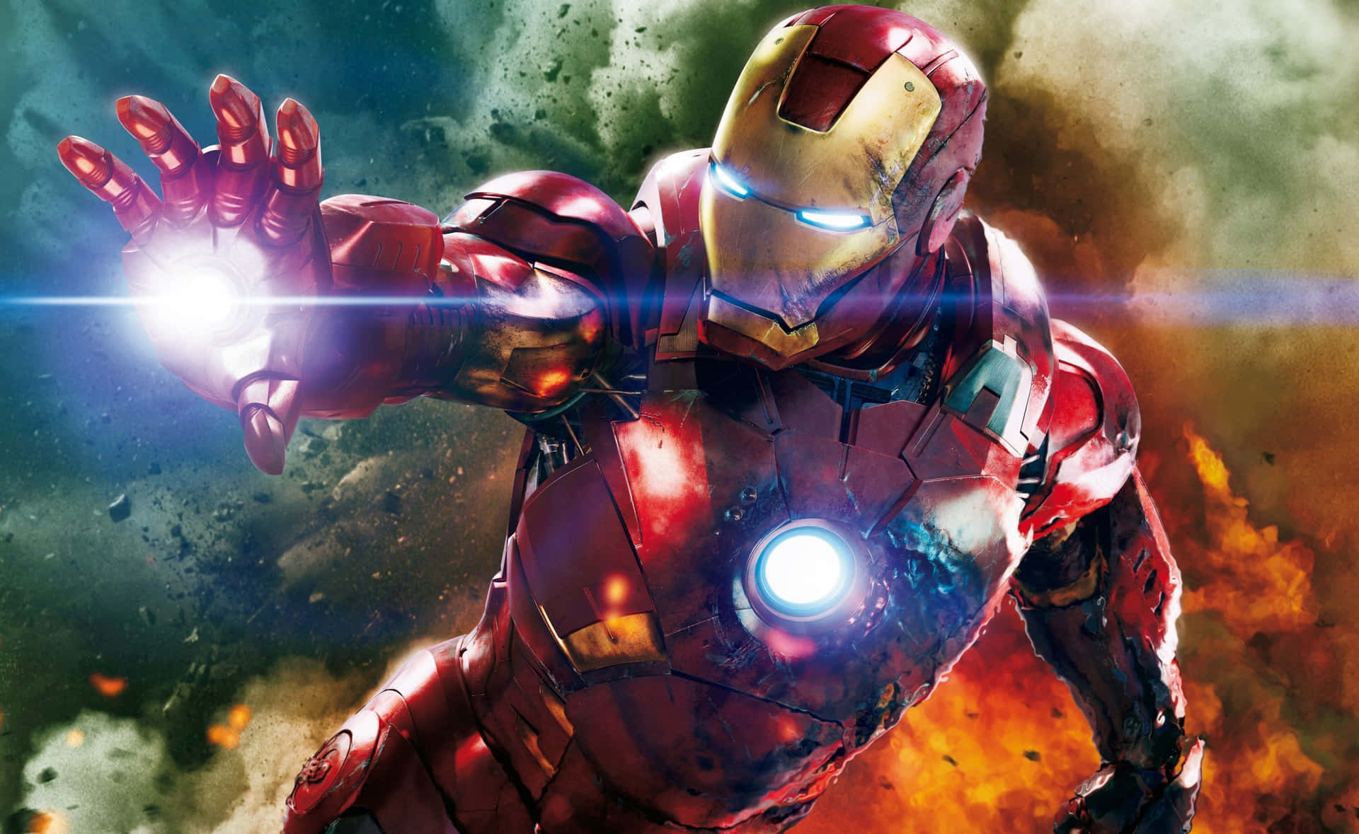 Avengers Iron Man In A Battle