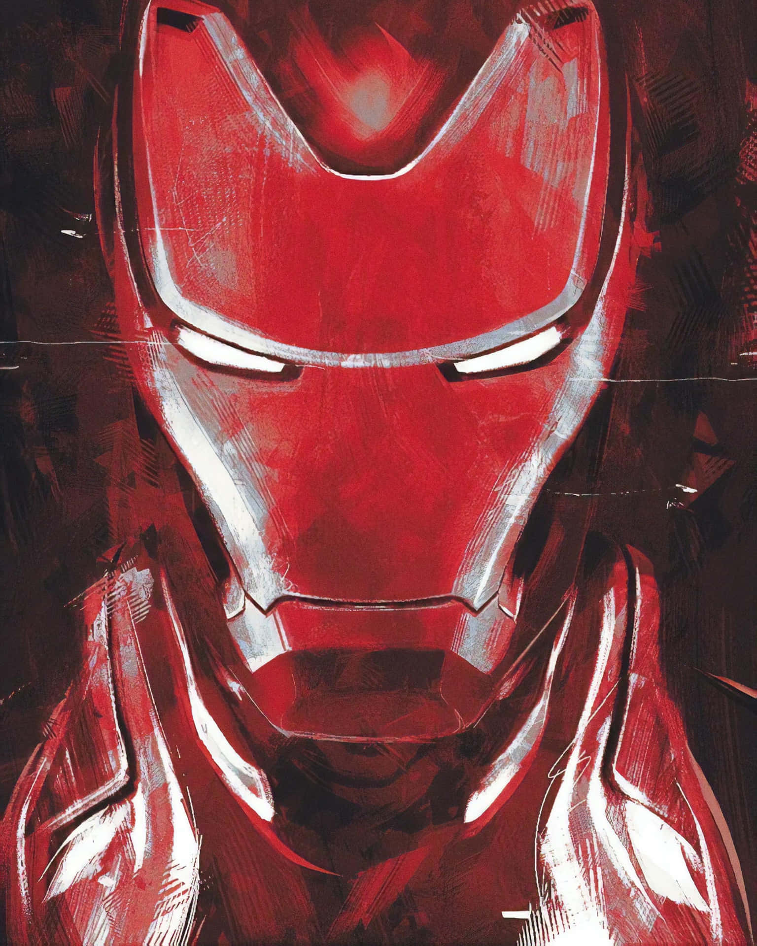 Avengers Iron Man Red-themed Art Background