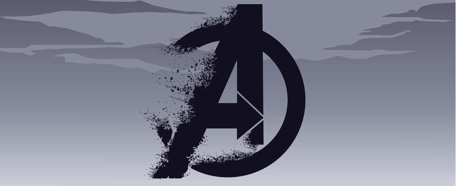 Avengers Logo Disintegration Effect Background